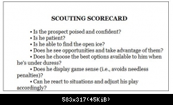 Hockey Sense scorecard