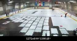 Оборудование хоккейной площадки типа НХЛ синтетическим льдом Супер-Глайд